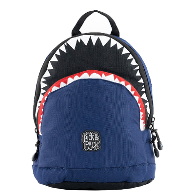 Pick & Pack Shark Shape Backpack S navy