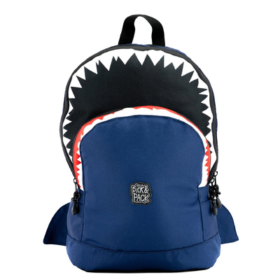 Pick & Pack Shark Shape Backpack M navy