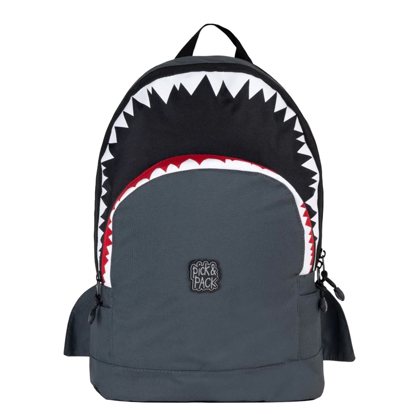 Pick & Pack Shark rugzak grijs en multicolor