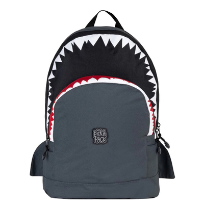 Pick & Pack Shark Shape Backpack M anthracite