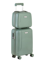 CarryOn Skyhopper 4 Wiel Trolley 55 + Beautycase Set olive