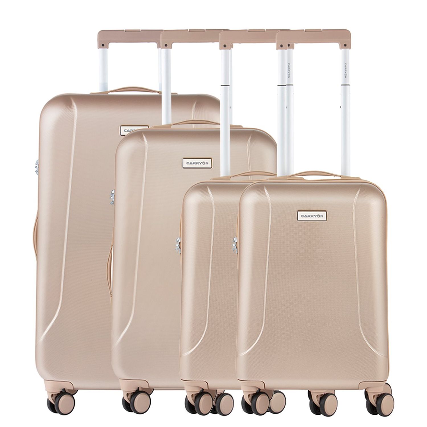 CarryOn Skyhopper Koffersets zilver en goud