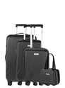 CarryOn Skyhopper 4-teilige Kofferset Beautycase/S/M/L black