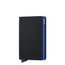 Secrid Slimwallet Portemonnaie Matte black & blue