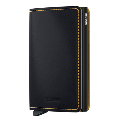 Secrid Slimwallet Matte black ochre
