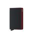 Secrid Slimwallet Portemonnee Matte black & red