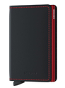 Secrid Slimwallet Portemonnaie Matte black & red