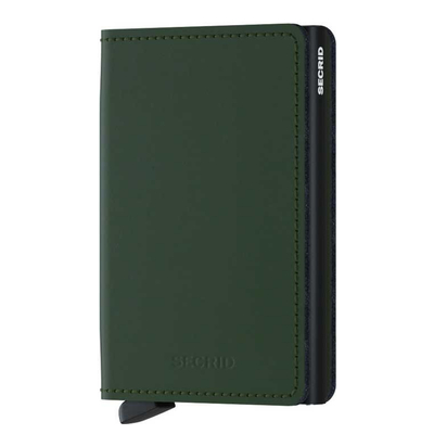 Secrid Slimwallet Portemonnee Matte green & black