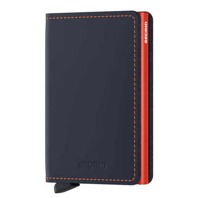 Secrid Slimwallet Portemonnaie Matte night blue & orange