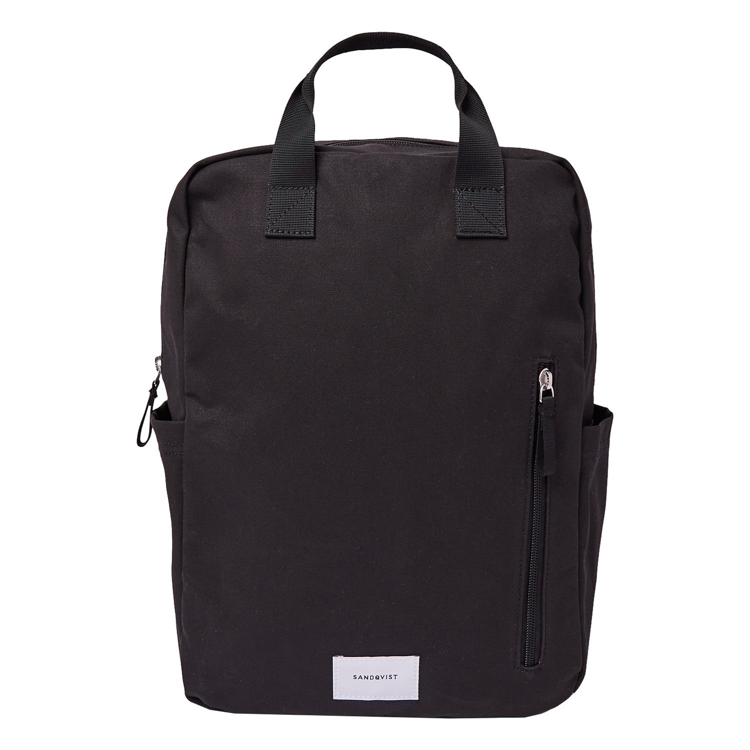 Sandqvist Knut Backpack II black with black webbing backpack