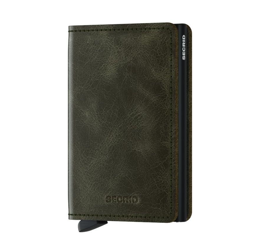 Secrid Slim Wallet Pasjeshouders zwart en groen