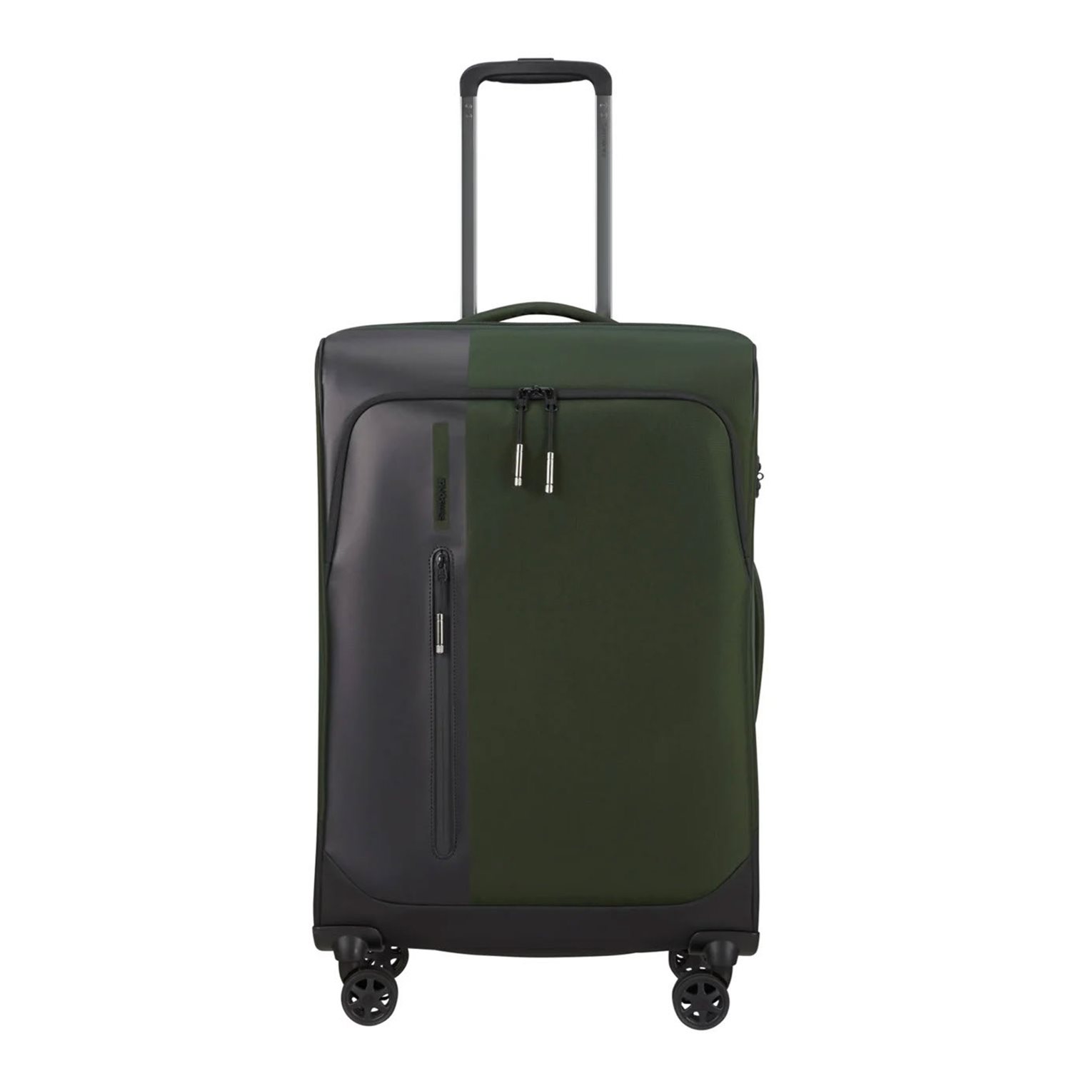 Samsonite BIZ2GO TRVL Spinner 66 DF Expandable earth green zachte koffer