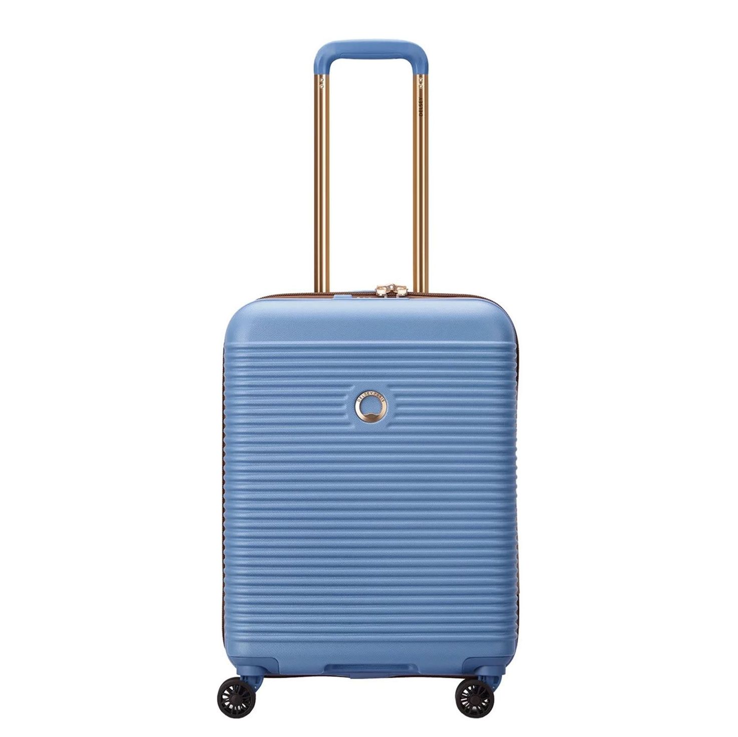 Delsey trolley Freestyle 55 cm. lichtblauw