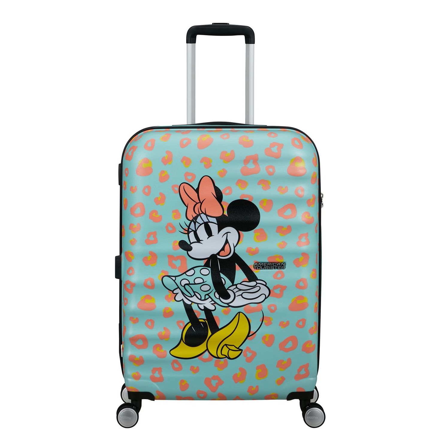 Travelbags American Tourister Wavebreaker Disney Spinner 67/24 TSA minnie pastel dots hardcase koffer aanbieding