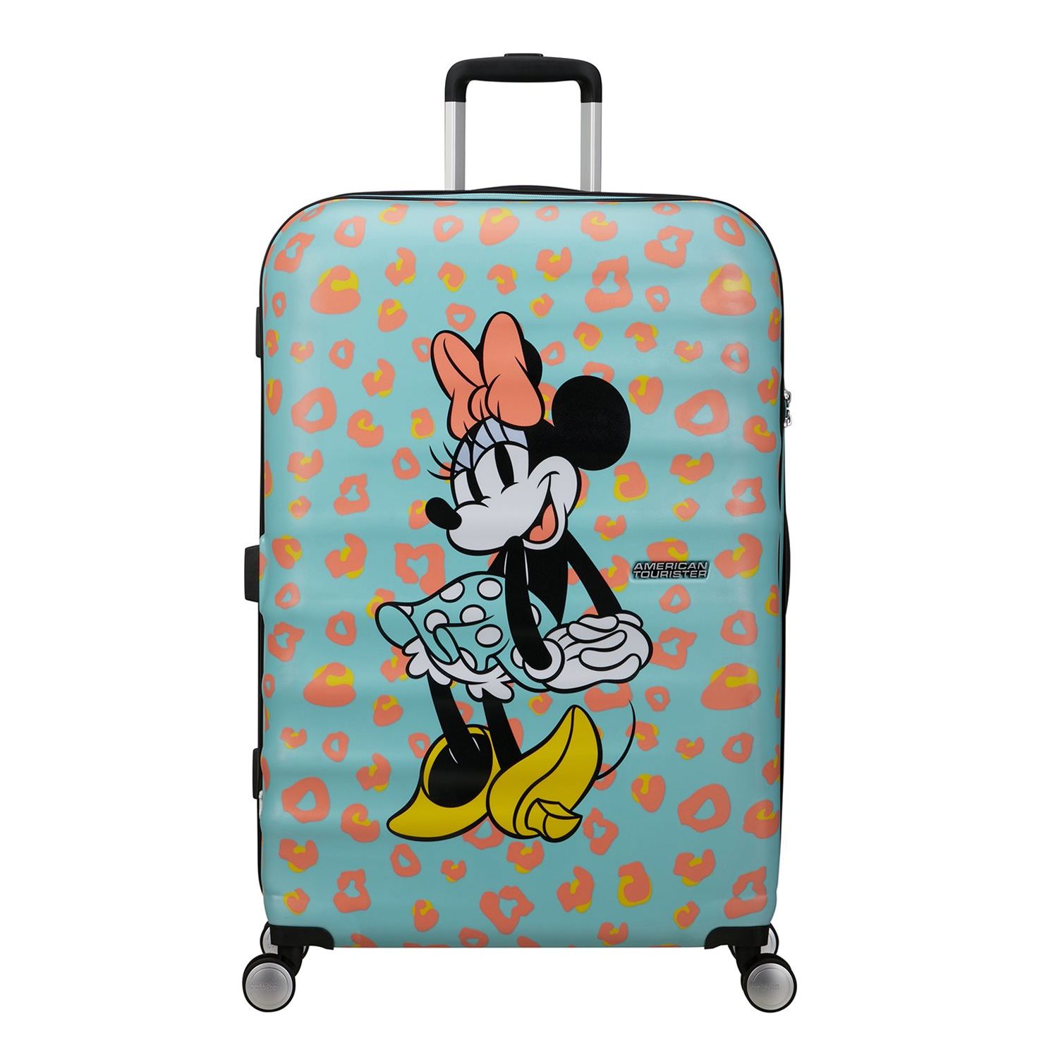 Travelbags American Tourister Wavebreaker Disney Spinner 77/28 TSA minnie pastel dots hardcase koffer aanbieding