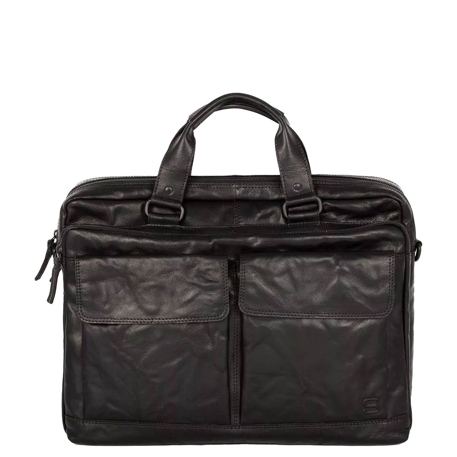 Spikes & Sparrow schoudertas zwart