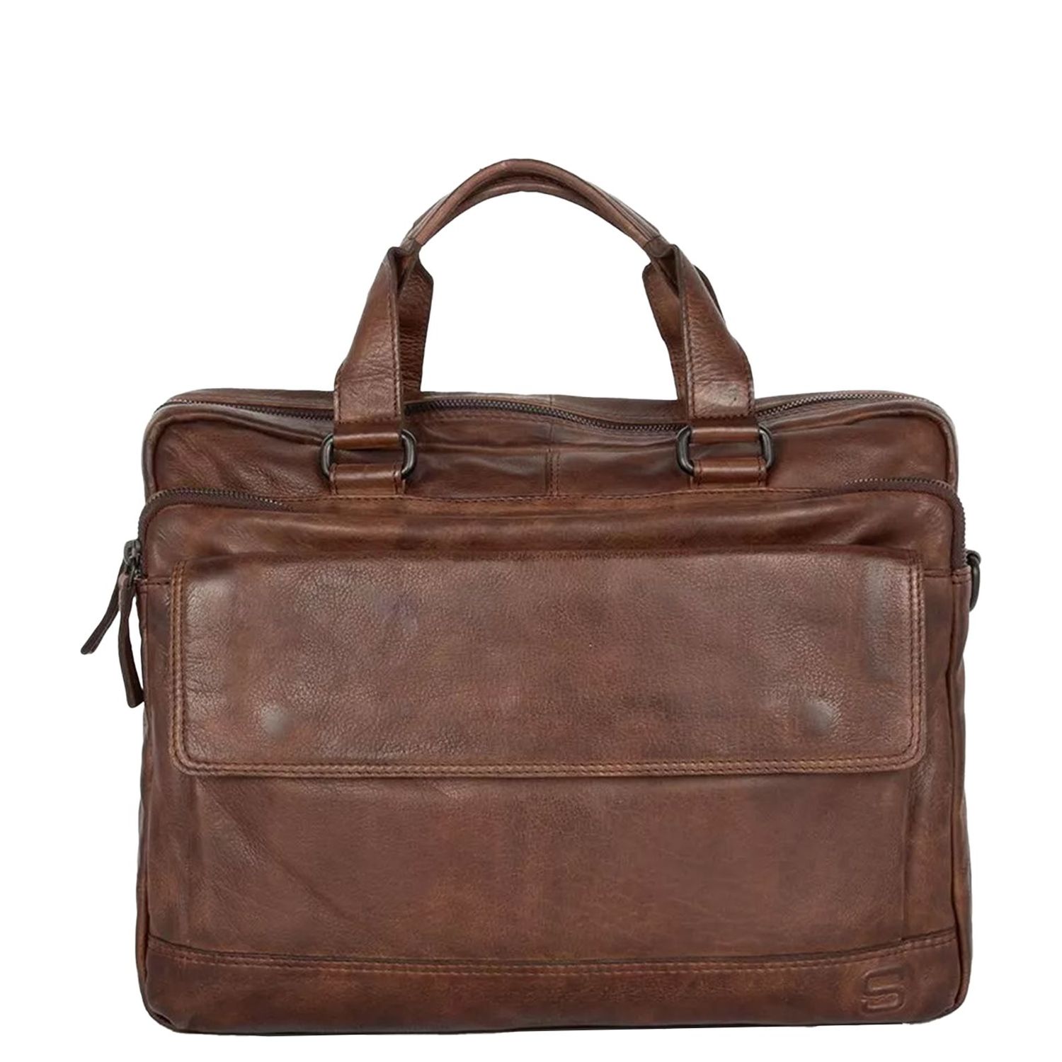 Spikes & Sparrow schoudertas bruin