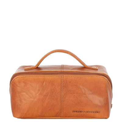 Spikes & Sparrow Frenchy Toiletrybag brandy