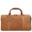 Travelbags The Base Leather Weekender cognac