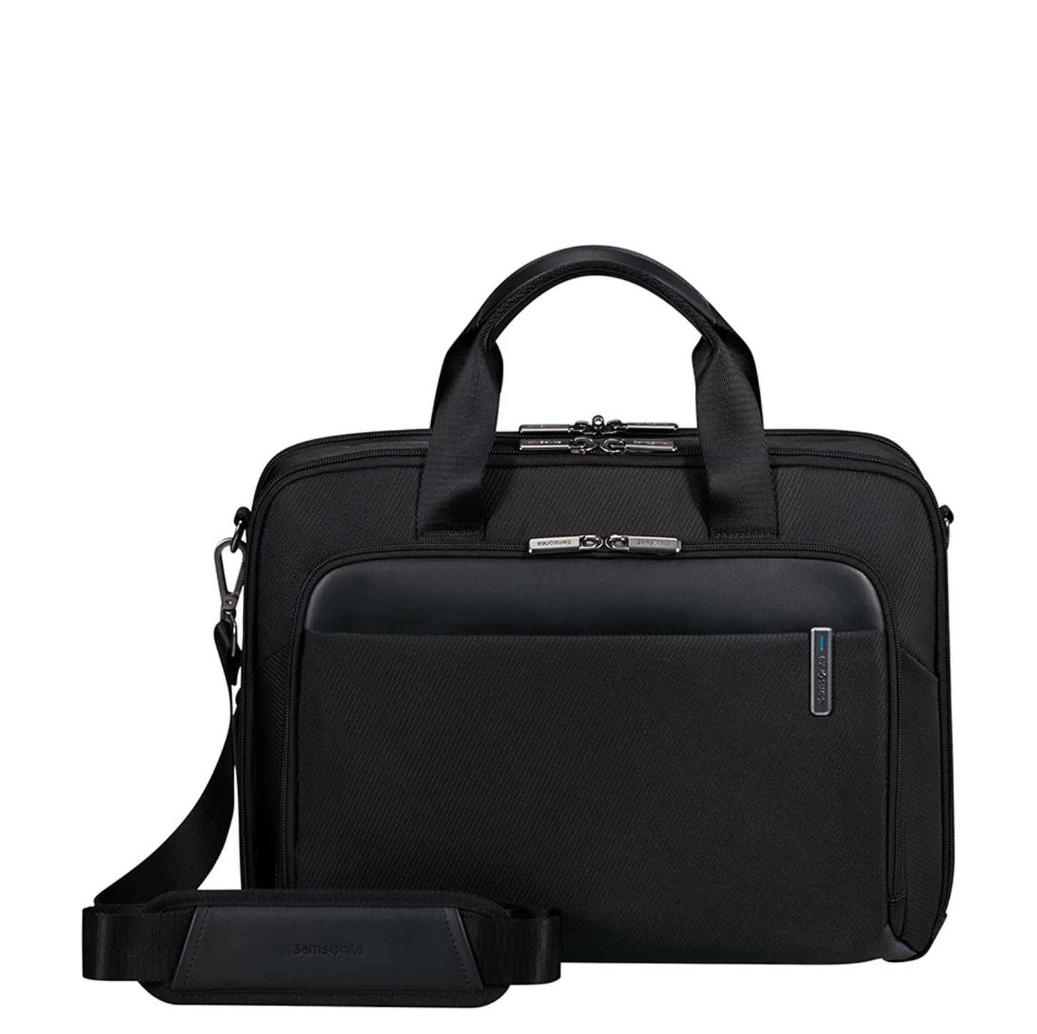 Samsonite Evosight Bailhandle 15.6" black schoudertas heren
