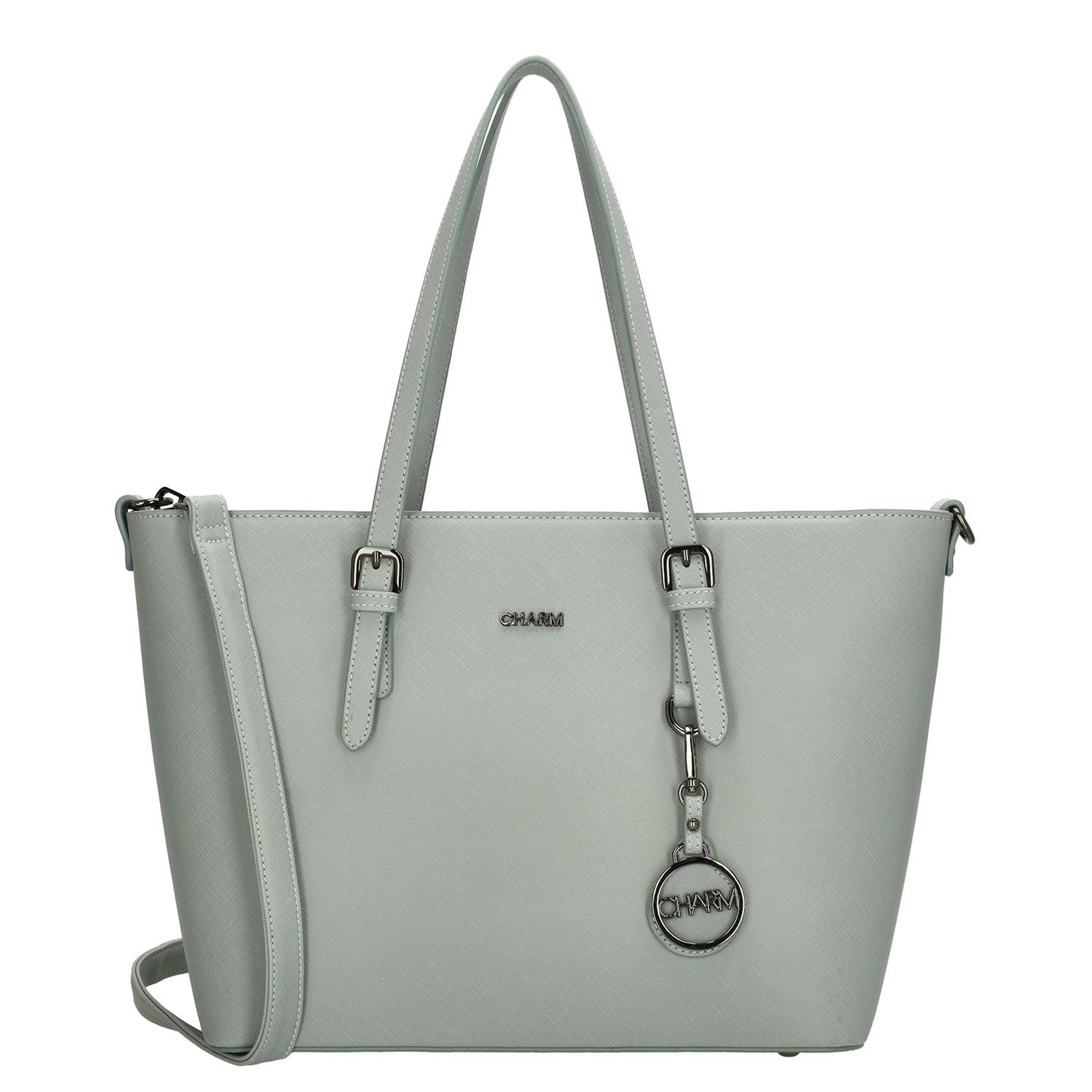 Charm London Birmingham Shopper lightgrey schooltas damestas