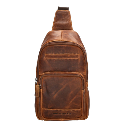 Hide & Stitches Japura Slingbag cognac