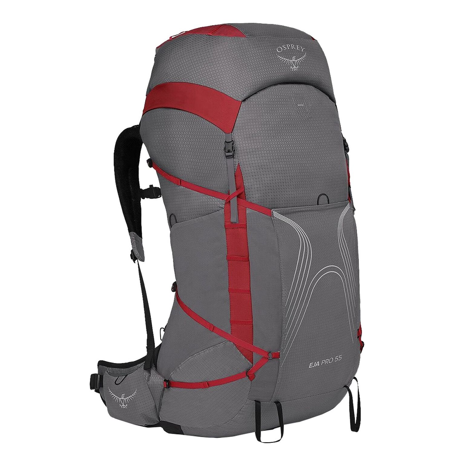 Osprey Eja Pro 55 WM/L dale grey/poinsettia red backpack