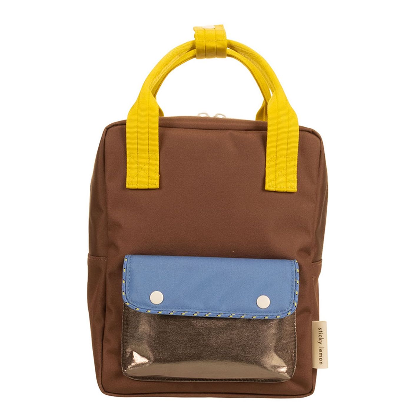 Sticky Lemon rugzak bruin, geel en multicolor
