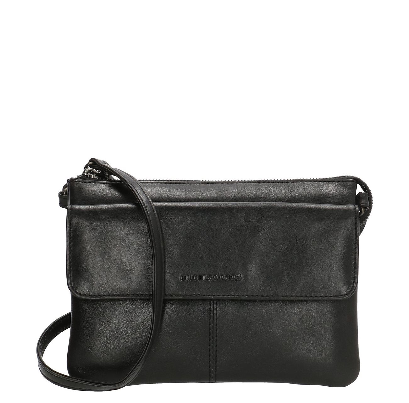 Hide & Stitches Porto Crossbody Tas zwart damestas