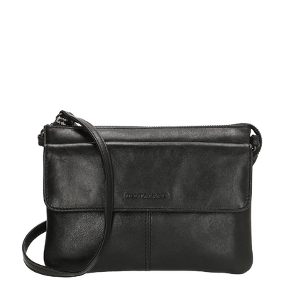 Hide & Stitches Porto Crossbody Tas zwart