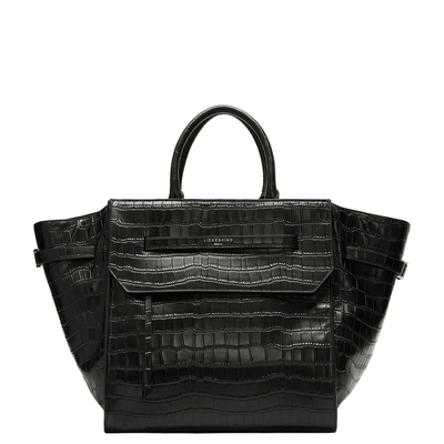 Liebeskind Lora Croco Satchel L black
