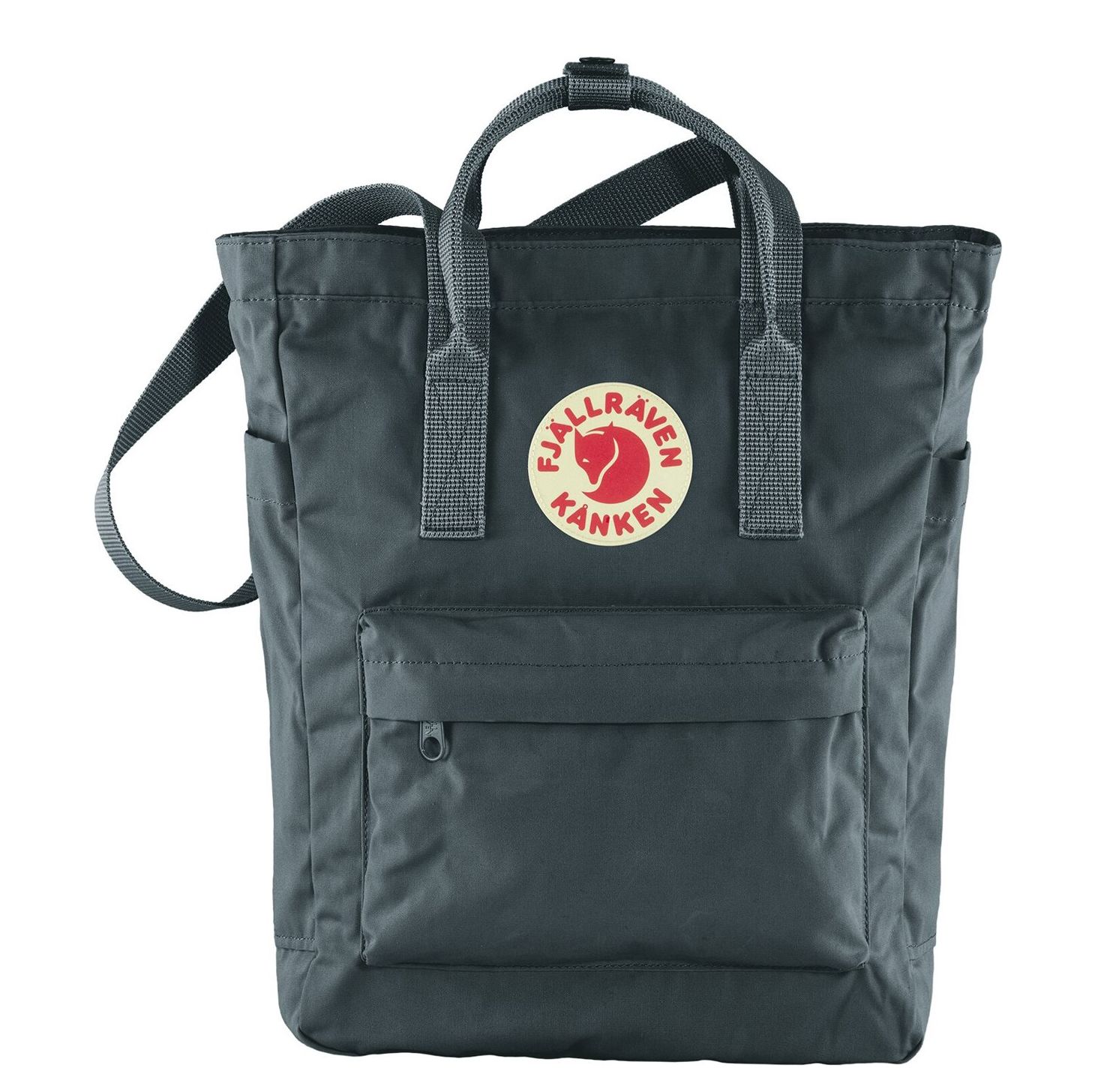 Fjällräven Kanken handtas grijs en blauw
