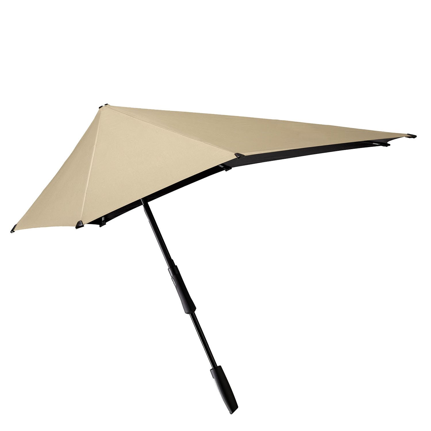 Senz Large Stick Storm Umbrella champagne brown paraplu