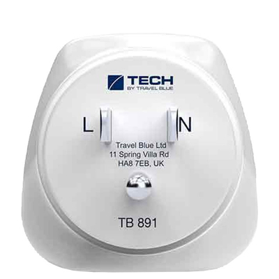 TravelBlue Travel Adaptor Europe to USA white
