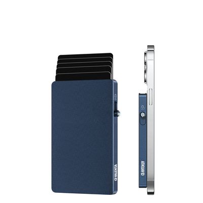 Valenta Cardprotector Aluminium Magsafe blue titanium