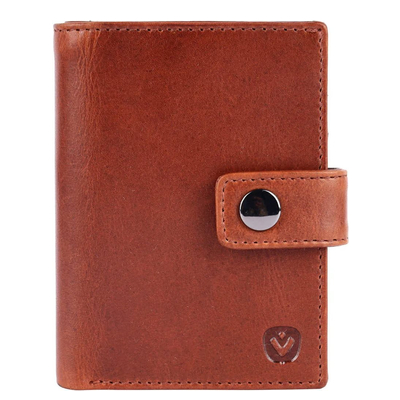 Valenta Card Wallet Leather MagSafe Luxe cognac