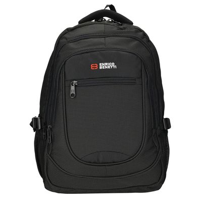 Enrico Benetti Santa Cruz 17.3'' Laptop Ruckdack dots black white