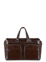 Piquadro Blue Square Duffel Bag brown