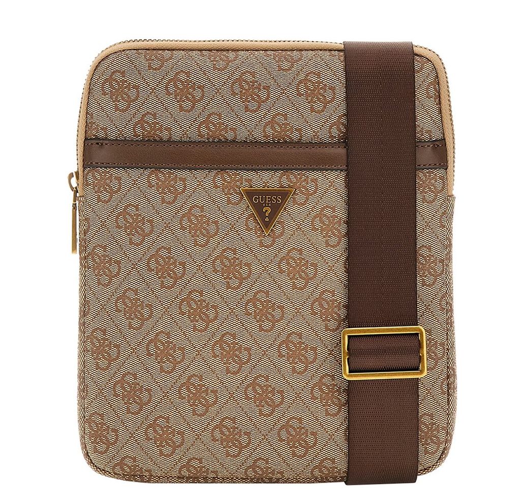 Guess crossbodytas bruin, beige en multicolor