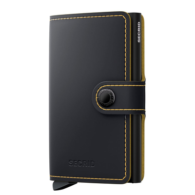 Secrid Miniwallet Matte black ochre