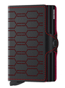 Secrid Twinwallet Portemonnee Fuel black & red