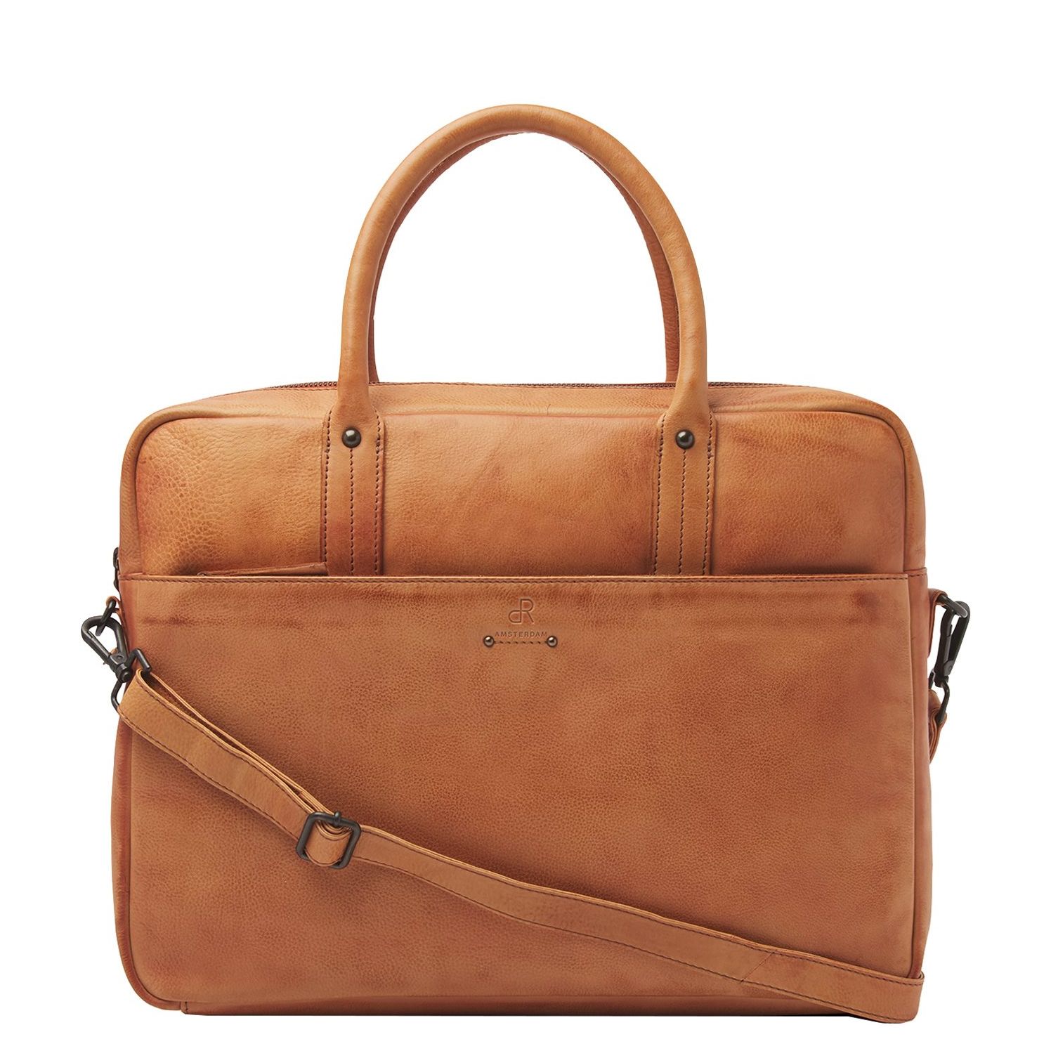 H.J. de Rooy laptoptas bruin