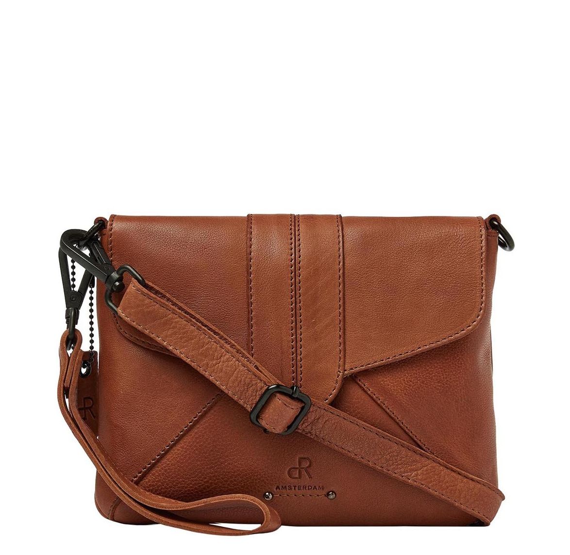 H.J. de Rooy schoudertas bruin en beige