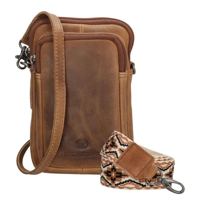 Hide & Stitches Next Navajo Phonebag brown