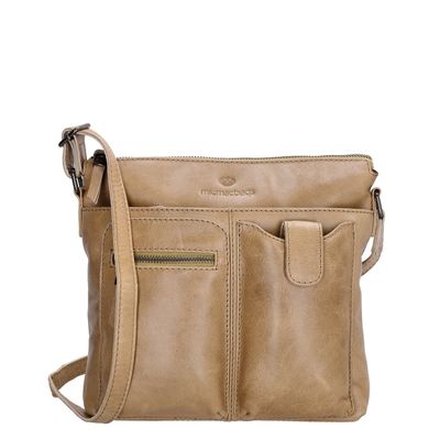Hide & Stitches Porto Schoudertas taupe