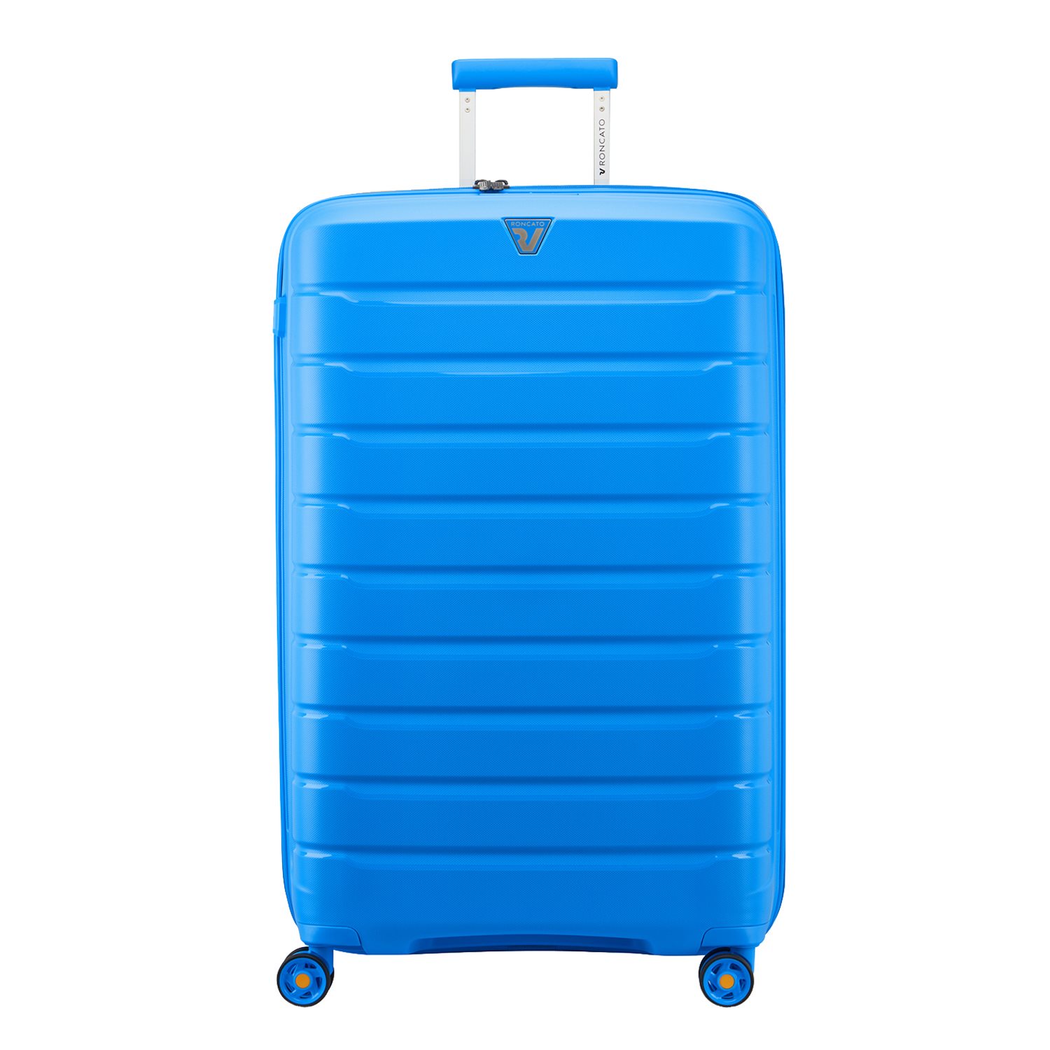 R Roncato Flight 4R Trolley, 66 cm, diepblauw, Harde koffer van ABS-kunststof