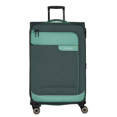 Travelite Viia 4 Wheel Trolley L Expandable green
