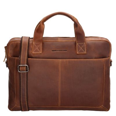 Hide & Stitches Japura Laptopbag cognac