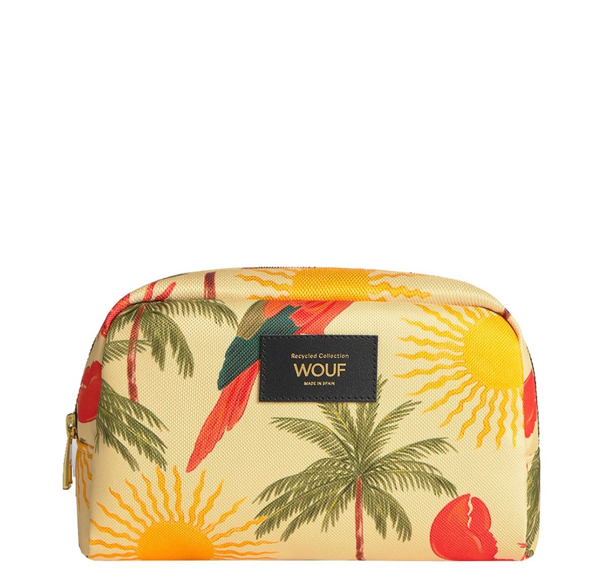 Wouf toilettas multicolor en geel