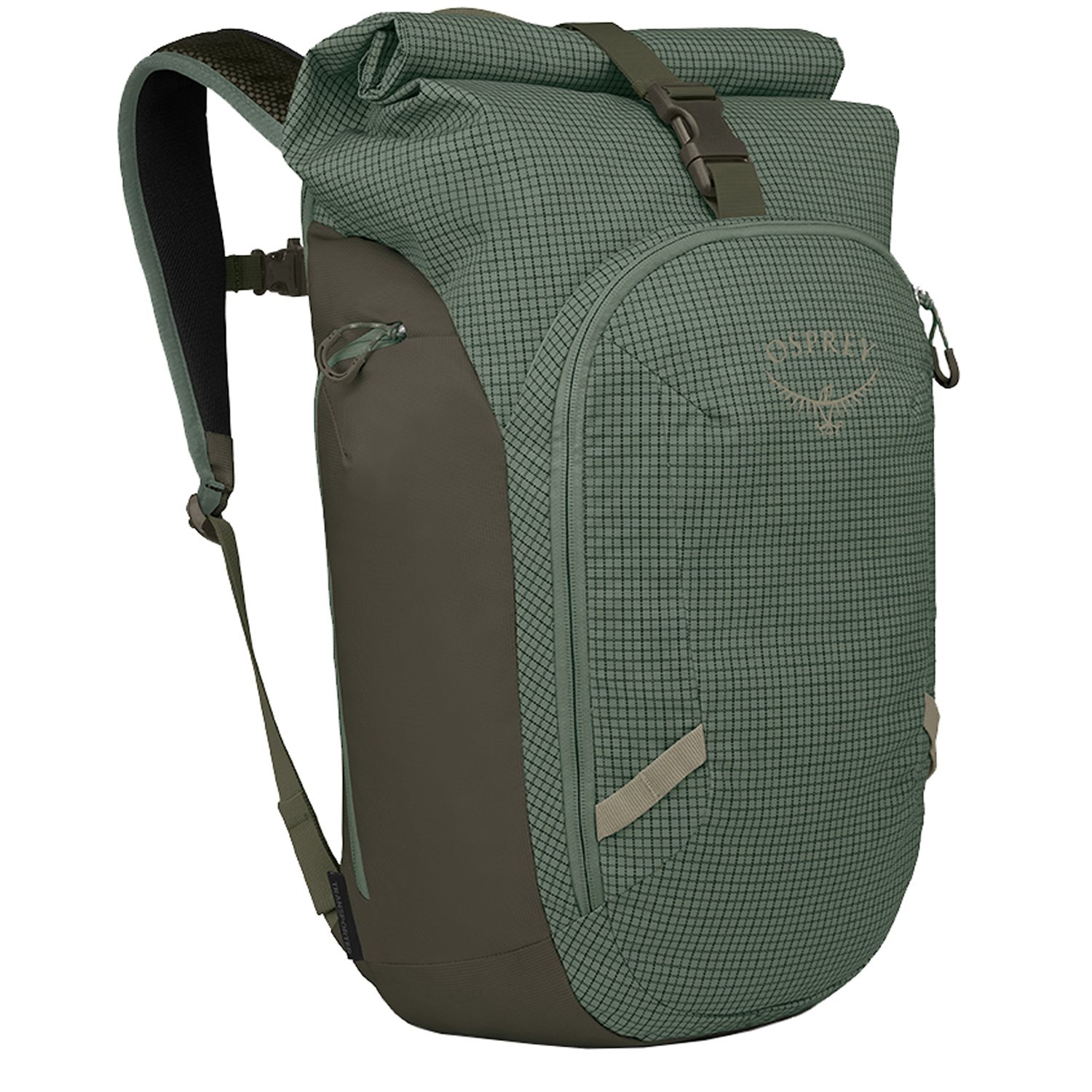 Osprey Transporter Roll Top Pack pine leaf-earl grey rugzak